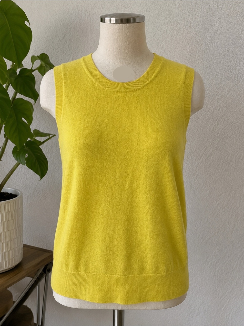 J. Crew Sleeveless Knit Tank in Sunny Yellow - XS - Loose